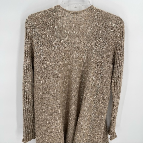 free people Women’s Oversized Open Cardigan  sweater size small Oatmeal - Picture 9 of 10
